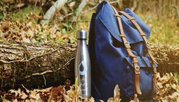 Thermos and backpack